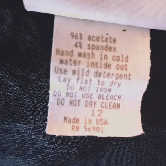 Elegant Black Sparkle Evening Twin Set Blouse sz 12 - Picture 9 of 9